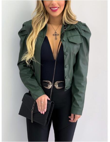 Fashionable Lapel Short Casual Cardigan Short Jacket