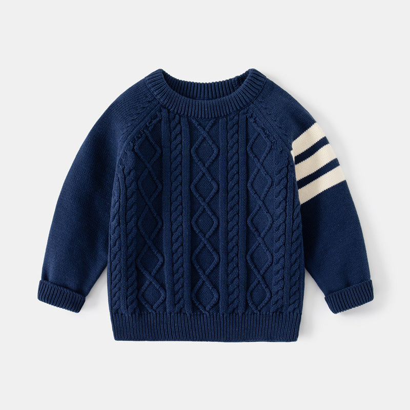 Pull de couleur unie pour enfants