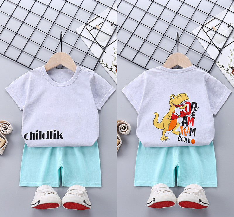 Costume à manches courtes pour enfants, beaux vêtements pour garçons