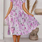 Summer Urban Casual Short Sleeve Round Neck Loose Women's Dress