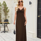 Womens Solid-Color Strap Casual Dress