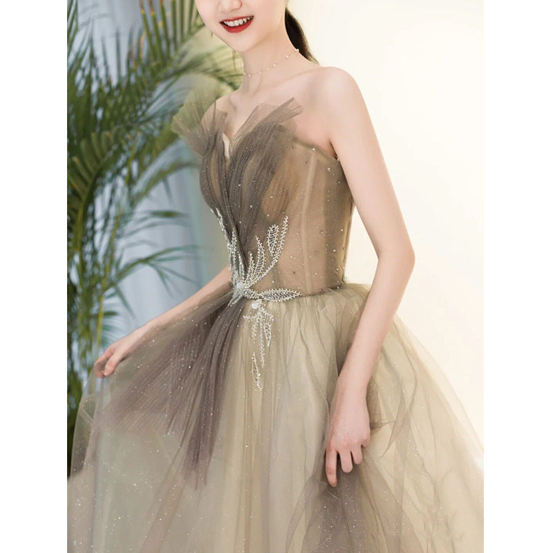 Women's Evening Dress Skirt Fashion Slim Temperament Long