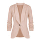 Fall Women's Clothing Pleated Sleeve Work Office Jacket Small Suit