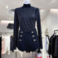 Women's Fashion High Neck Mesh Long Sleeve Bottoming Shirt