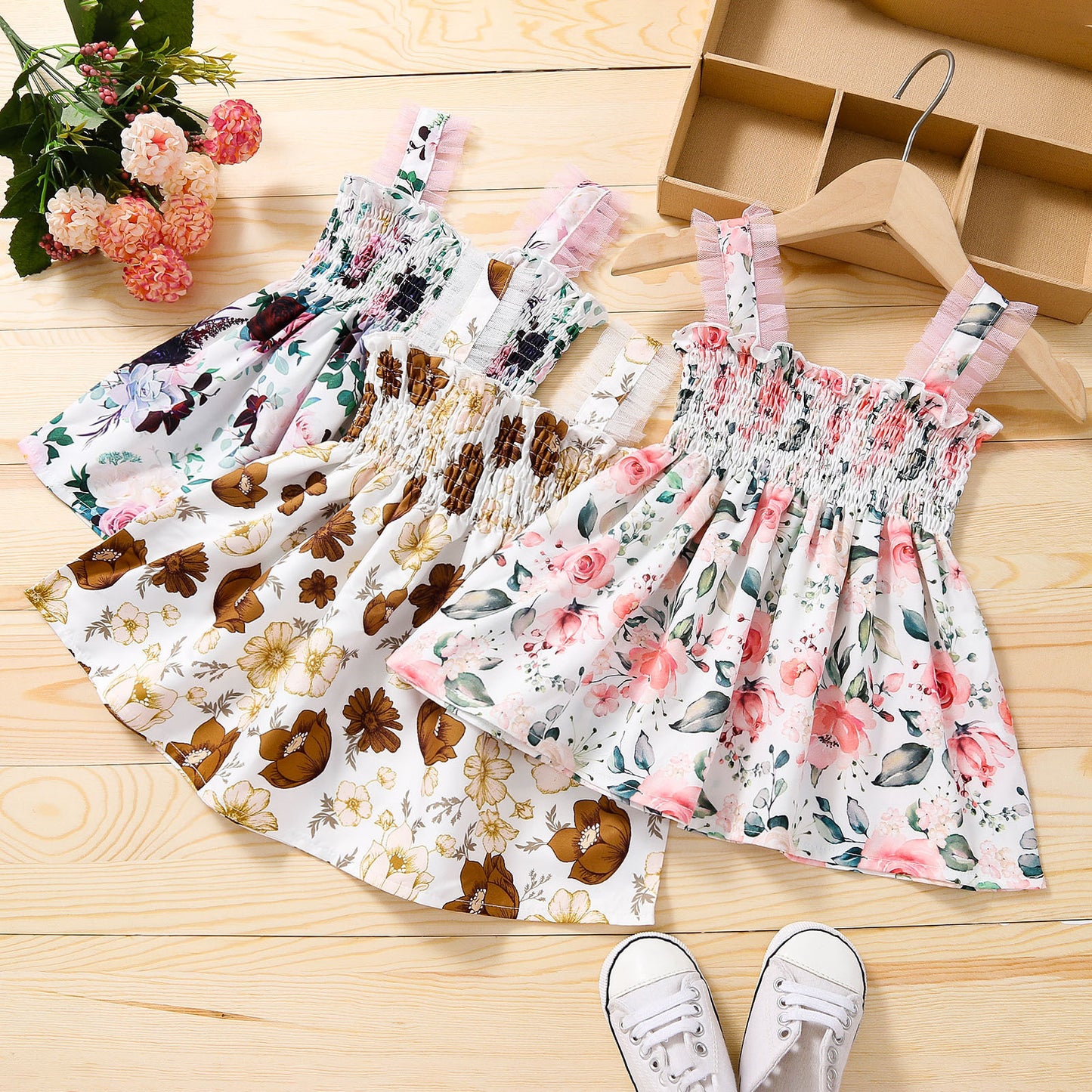 Girls Fashion Personality Patchwork Mesh Dress