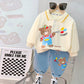 Baby Cute Lapel Long-sleeved Sweater Two-piece Set