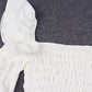 Women's Irregular Pleated Ruffled Long Sleeve Top