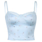 Fashion Lace Hollow Floral Vest Sling V-Neck Slim Women