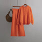 Draping Wide-leg Trousers Twist Two-piece Suit Fashion