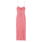 European And American Style Fashion Round Neck Backless Midi Skirt Dress