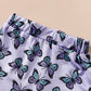 Baby Girl's Rompers Crawling Suit Printed Butterfly Two-piece Set