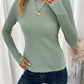 Slim Fit All-match Long Sleeve Round Neck T-shirt Women's Dress