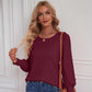Women's Round Neck Loose Casual Shirt