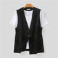 Japanese Style Vest Jacket Loose Casual Cotton Top