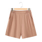 French Lapel Short Sleeve Shirt Outfit Loose Shorts Two-piece Set