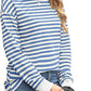 Women's Striped Pattern Round Neck Long-sleeved Sweater