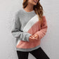 European And American Loose Crew Neck Top Drop-shoulder Sleeve Fluff Long Sleeve Pullover