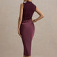 Women's Sleeveless Slit Red Elegant Satin Maxi Dress