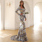 Robe de soirée à rayures et jupe pour femme, nouvelle collection