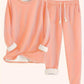 Solid Color Casual And Comfortable Thermal Quilted Homewear Suits