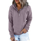 Manteau à manches longues pour femme, pull ample et décontracté à capuche
