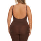 Simple Waist Fitted Belly Contracting And Hip Lifting Exposed Back Beauty Back Boxer Jumpsuit