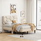 Queen Bed Frame, Linen Storage Headboard, Strong And Stable, No Noise, No Box Spring, Weight 397lbs