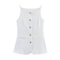 Solid Color Slim Fit Slimming Spaghetti Straps Mid-length Vest