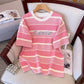 Women's Summer Casual Sports Two-Piece Set Short-Sleeve Top Shorts