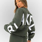 Fashion Printed Thickening Long Sleeve Loose Sweatshirt