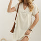 Women's Casual Loose Solid Color And V-neck Dress