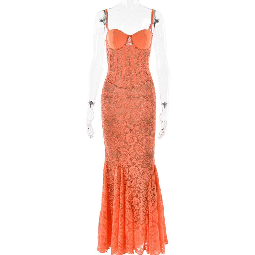 European And American Ins Style Slim Strap Dress