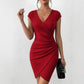 V-neck Sequin Bodycon Elegant And Sexy Sheath Dress