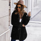 Manteau long en fourrure Manteau d'hiver en polaire double face à manches longues