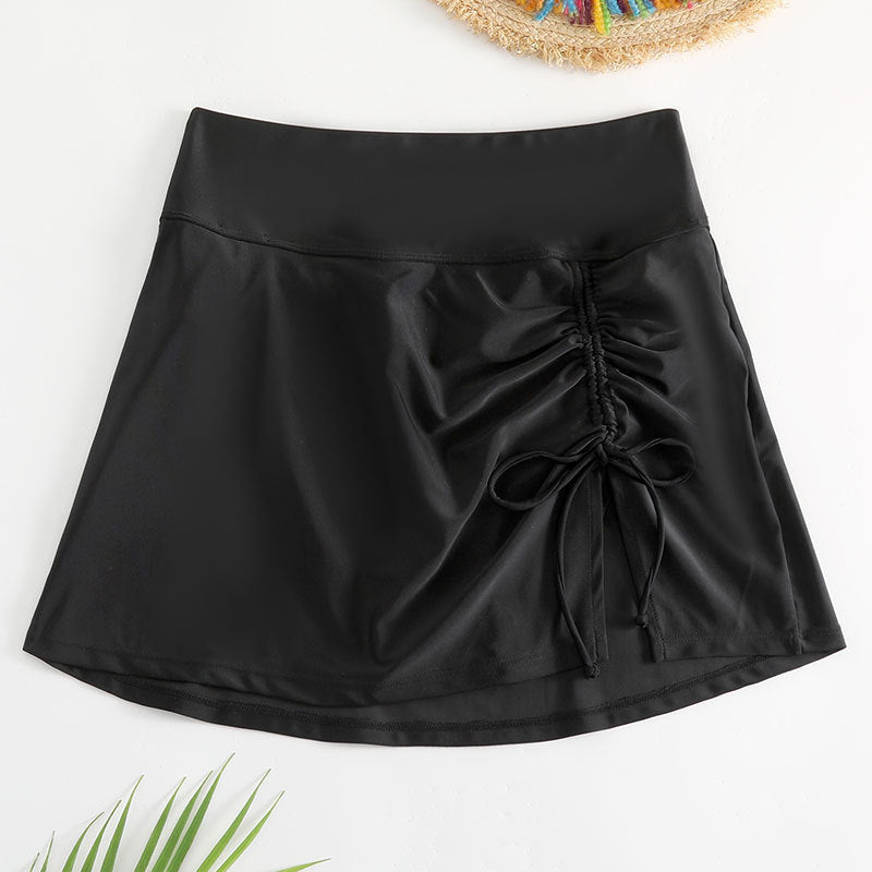 Maillot de bain de plage à lacets latéraux pour femme