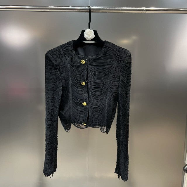 Ladies Fashion Stitching Three-dimensional Jacket Trend
