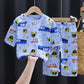 Three-quarter Sleeves Thin Children's Cotton Pajamas Suit
