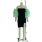 Robe tube à manches bouffantes pour femme