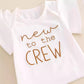 Children's Printed Top Solid Color Trousers Suit