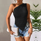European And American Irregular Shoulder Off-shoulder Vest Camisole Top