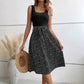 Elegant Contrast Color Sleeveless Dress