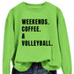 Women's Simple Round Neck Long Sleeve Loose Sweatshirt