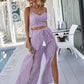 Summer Casual Floral Short Sleeve Holiday Suit