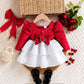 Big Bow Princess Dress Set For Children