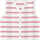 European And American Women's Fashion Sweater Vest Twisted Knitted Short