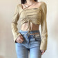Design Thread Personalized Drawstring Top T-shirt