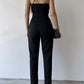 European And American V-neck Strap Slim Fit Bodysuit