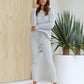 Knitted Hooded Suits Women's Waist Long Sleeve Trousers