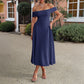 Elegant Tube Top Off-shoulder Dress Dress