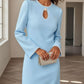 French-style Chic Elegant Solid-color Slim-fit Dress